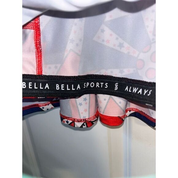Pickleball Bella Women's XL Skort Stars Red White Blue A-Line Short - Picture 6 of 9
